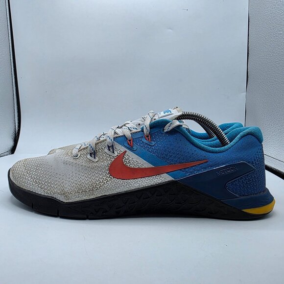 Nike Metcon 4 Mens Size 10.5 White Blue Athletic Training Shoes Gym Casual Walk main image 9